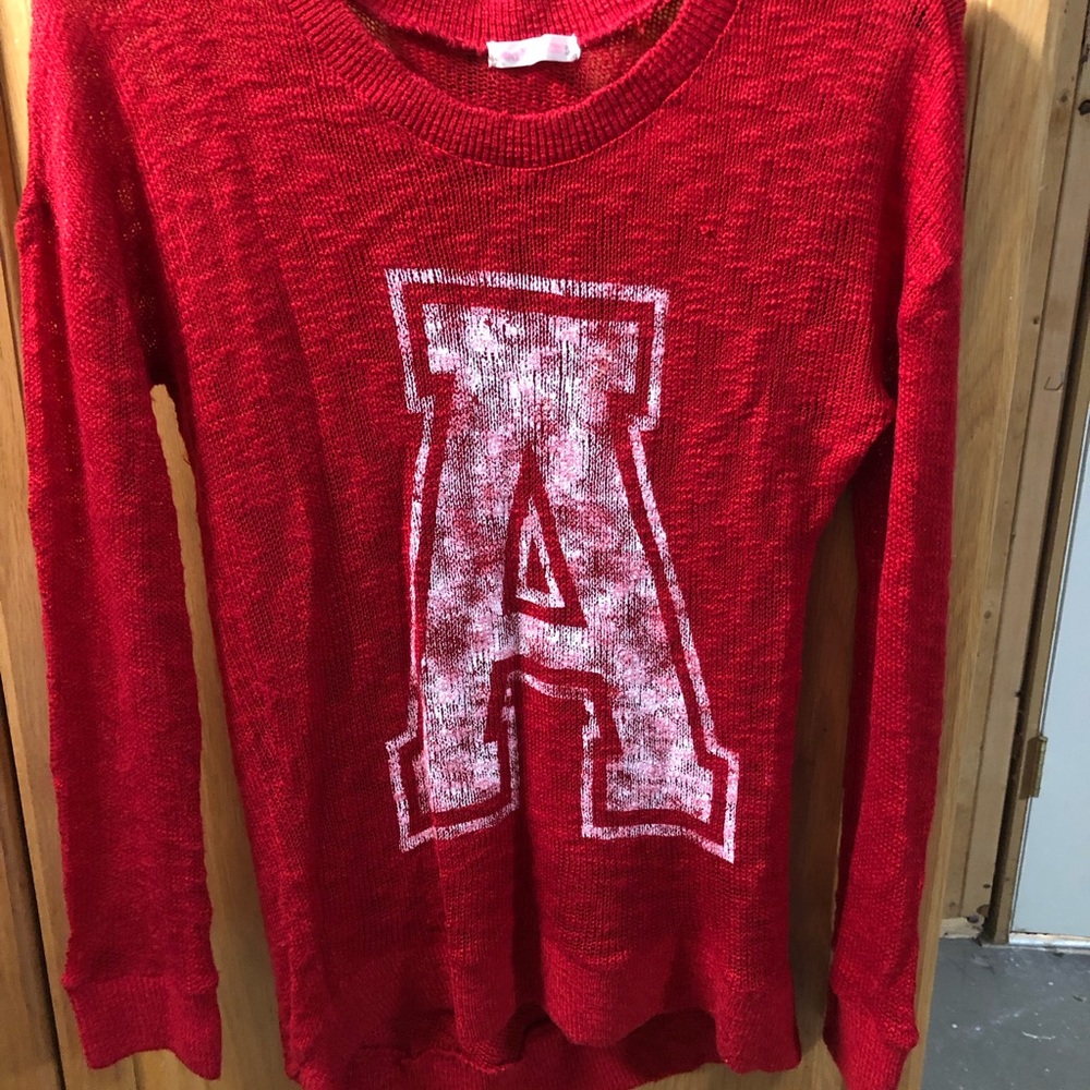 Sweater with letter A